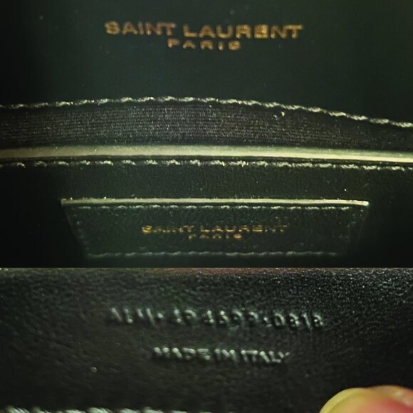 Saint Laurent Loulou Matelassé Small Shoulder Bag - Black Leather - Authentic - Picture 15 of 17